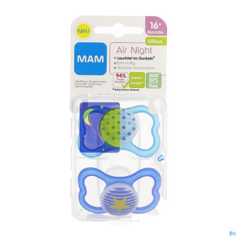 Mam sucette air night +16m fils