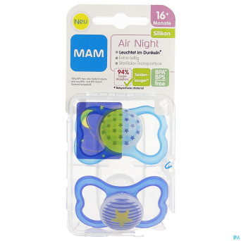 Mam sucette air night +16m fils
