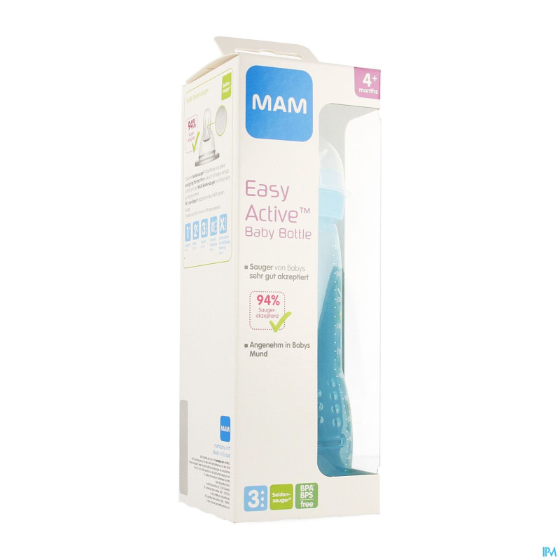 Mam biberon easy active jongen 330ml