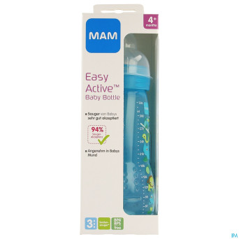 Mam biberon easy active jongen 330ml