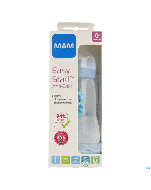 Biberon mam easy start a/colic 260ml jongen