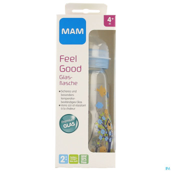 Mam biberon verre feel good 260ml fils
