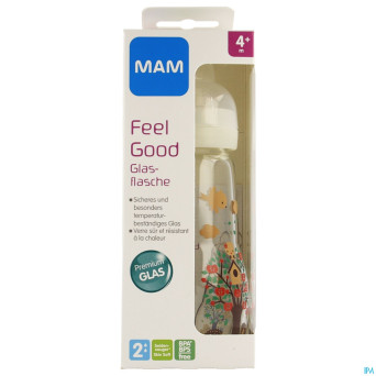 Mam biberon verre feel good 260ml unisexe