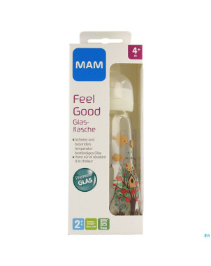 Mam biberon verre feel good 260ml unisexe