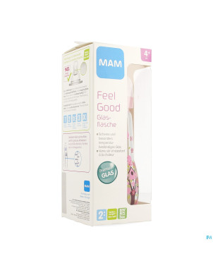 Mam biberon verre feel good 260ml fille