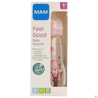Mam biberon verre feel good 260ml fille