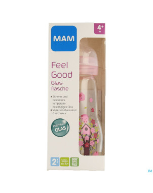 Mam biberon verre feel good 260ml fille