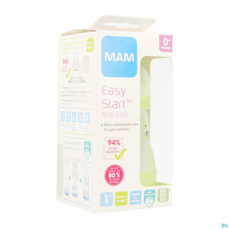 Mam biberon easy start a/colique 160ml unisex