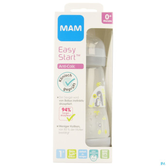 Mam biberon easy start a/colique 260ml unisex