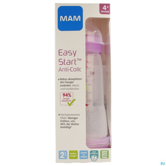 Mam biberon easy start a/colique 320ml meisje