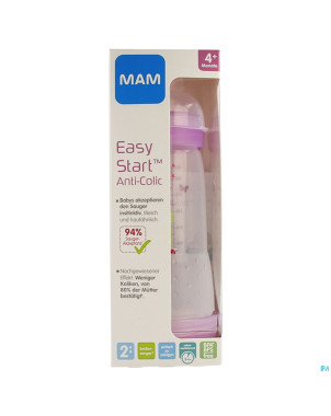 Mam biberon easy start a/colique 320ml meisje