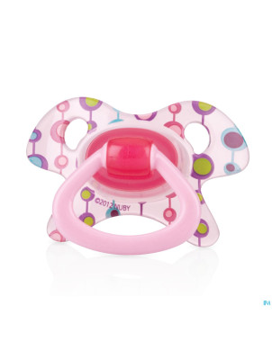 Nuby cl geo sucette ortho 0-6m bleu