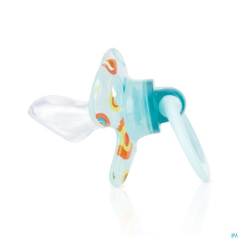 Nuby cl geo sucette ortho 0-6m bleu
