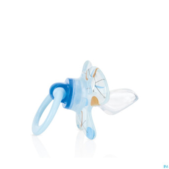 Nuby cl geo sucette ortho 0-6m bleu