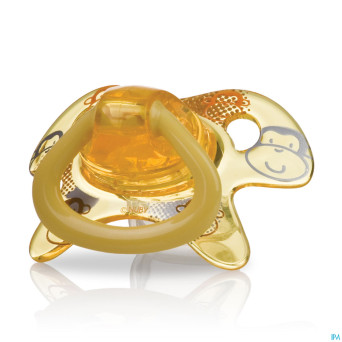 Nuby cl geo sucette ortho 0-6m bleu