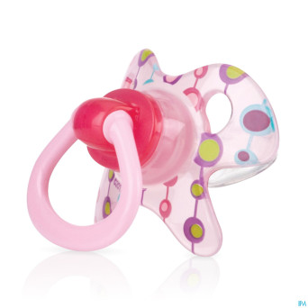 Nuby cl geo sucette ortho 6-18m bleu