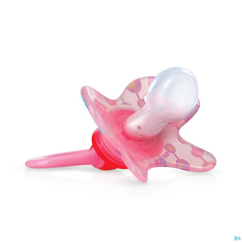 Nuby cl geo sucette ortho 6-18m bleu