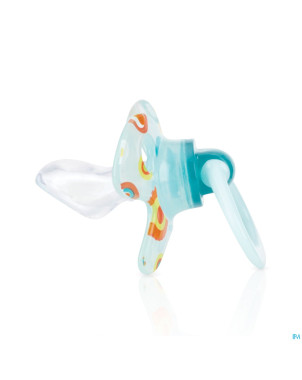 Nuby cl geo sucette ortho 6-18m bleu