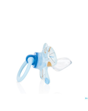 Nuby cl geo sucette ortho 6-18m bleu