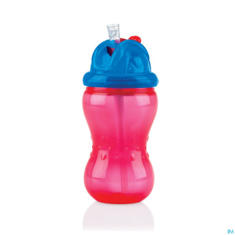Nuby cl gobelet a/goutte flip-it +12m rose