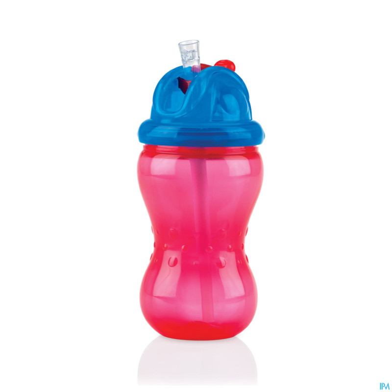 Nuby cl gobelet a/goutte flip-it +12m rose