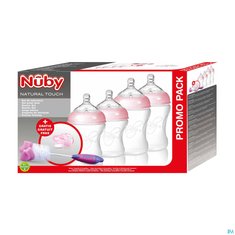 Nuby nt set nouveau ne rose