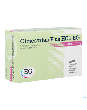 Olmesartan plus hct eg 40mg/12,5mg comp pell  28