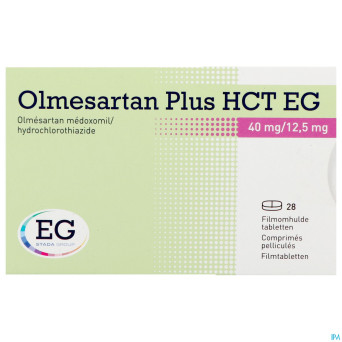 Olmesartan plus hct eg 40mg/12,5mg comp pell  28