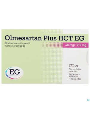 Olmesartan plus hct eg 40mg/12,5mg comp pell  28