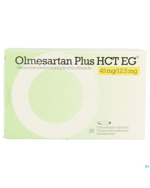 Olmesartan plus hct eg 40mg/12,5mg comp pell  28