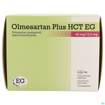 Olmesartan plus hct eg 40mg/12,5mg comp pell  98