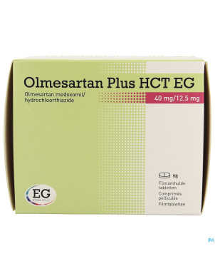 Olmesartan plus hct eg 40mg/12,5mg comp pell  98