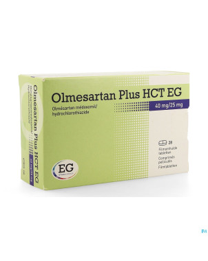 Olmesartan plus hct eg 40mg/25,0mg comp pell  28