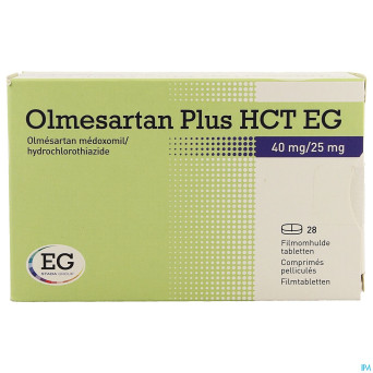 Olmesartan plus hct eg 40mg/25,0mg comp pell  28