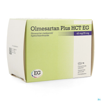 Olmesartan plus hct eg 40mg/25,0mg comp pell  98