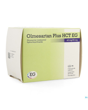 Olmesartan plus hct eg 40mg/25,0mg comp pell  98
