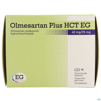 Olmesartan plus hct eg 40mg/25,0mg comp pell  98