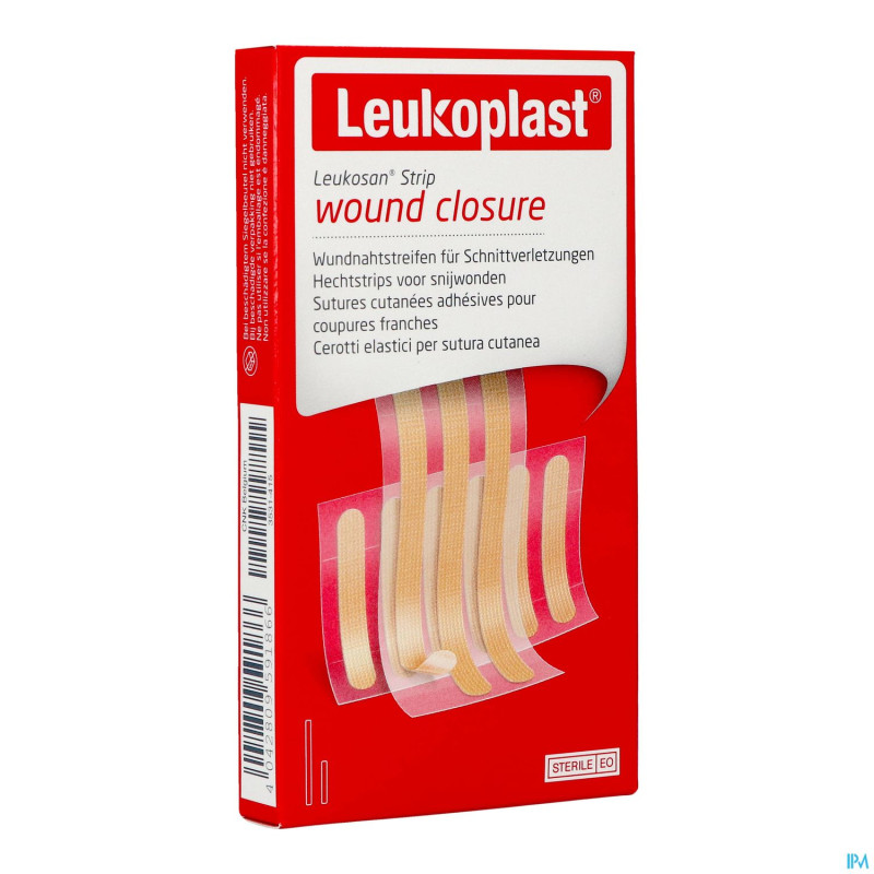 Leukosan strip natur. 6x6x38mm+3x6x75mm leukoplast