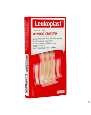 Leukosan strip natur. 6x6x38mm+3x6x75mm leukoplast