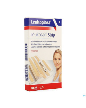 Leukosan strip natur. 6x6x38mm+3x6x75mm leukoplast