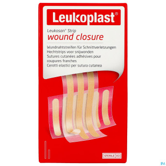Leukosan strip natur. 6x6x38mm+3x6x75mm leukoplast