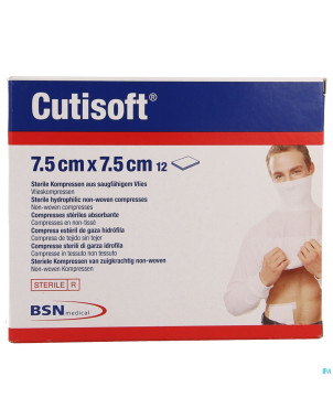 Cutisoft 7,5cmx7,5cm 12  leukoplast