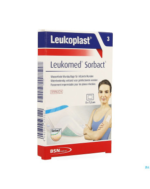 Leukomed sorbact 5cmx7,2cm 3    leukoplast