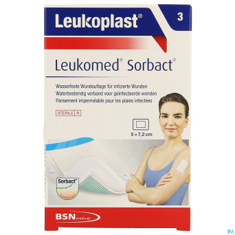 Leukomed sorbact 5cmx7,2cm 3    leukoplast
