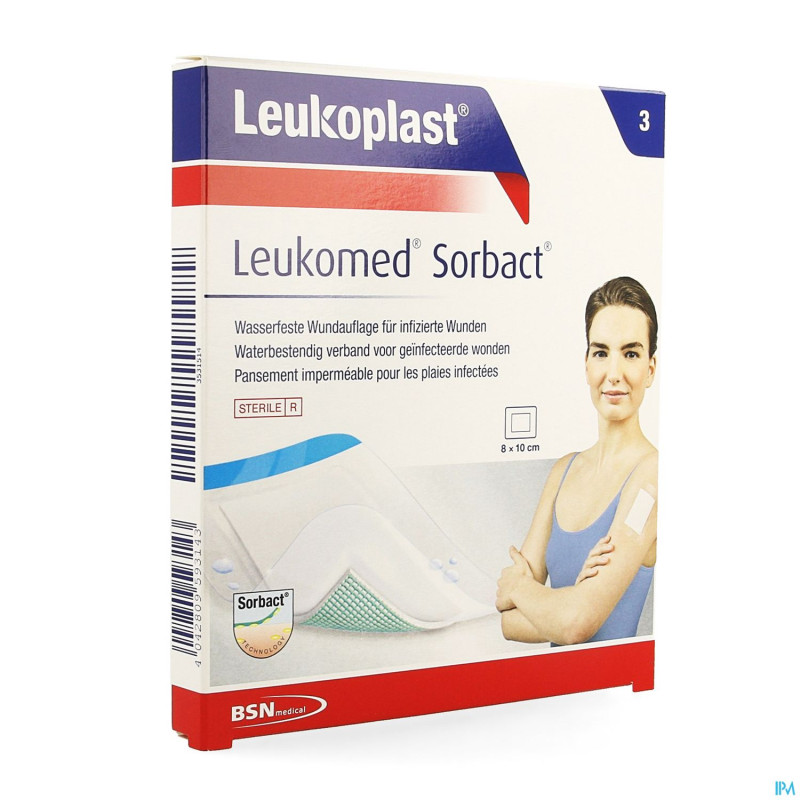 Leukomed sorbact 8cmx10cm 3    leukoplast
