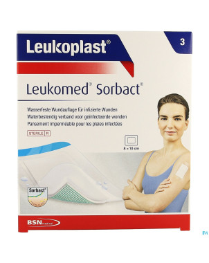 Leukomed sorbact 8cmx10cm 3    leukoplast