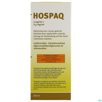 Hospaq 5mg/ml + 0,5mg/ml sol cutanee  1x250ml