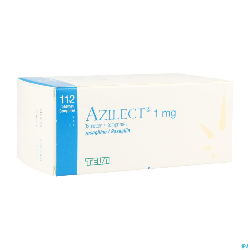 Azilect 1mg pi pharma comp 112 x 1mg pip