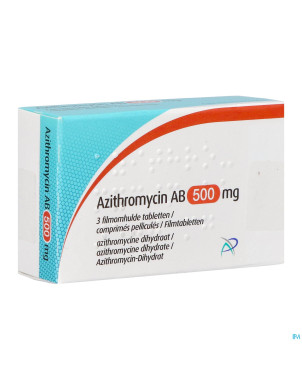 Azithromycin ab 500mg comp pell  3 x 500mg