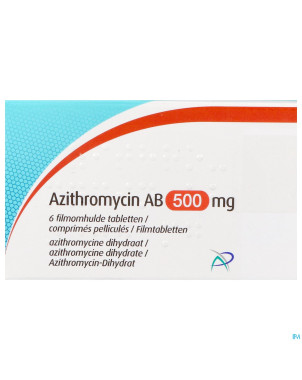 Azithromycin ab 500mg comp pell  6 x 500mg